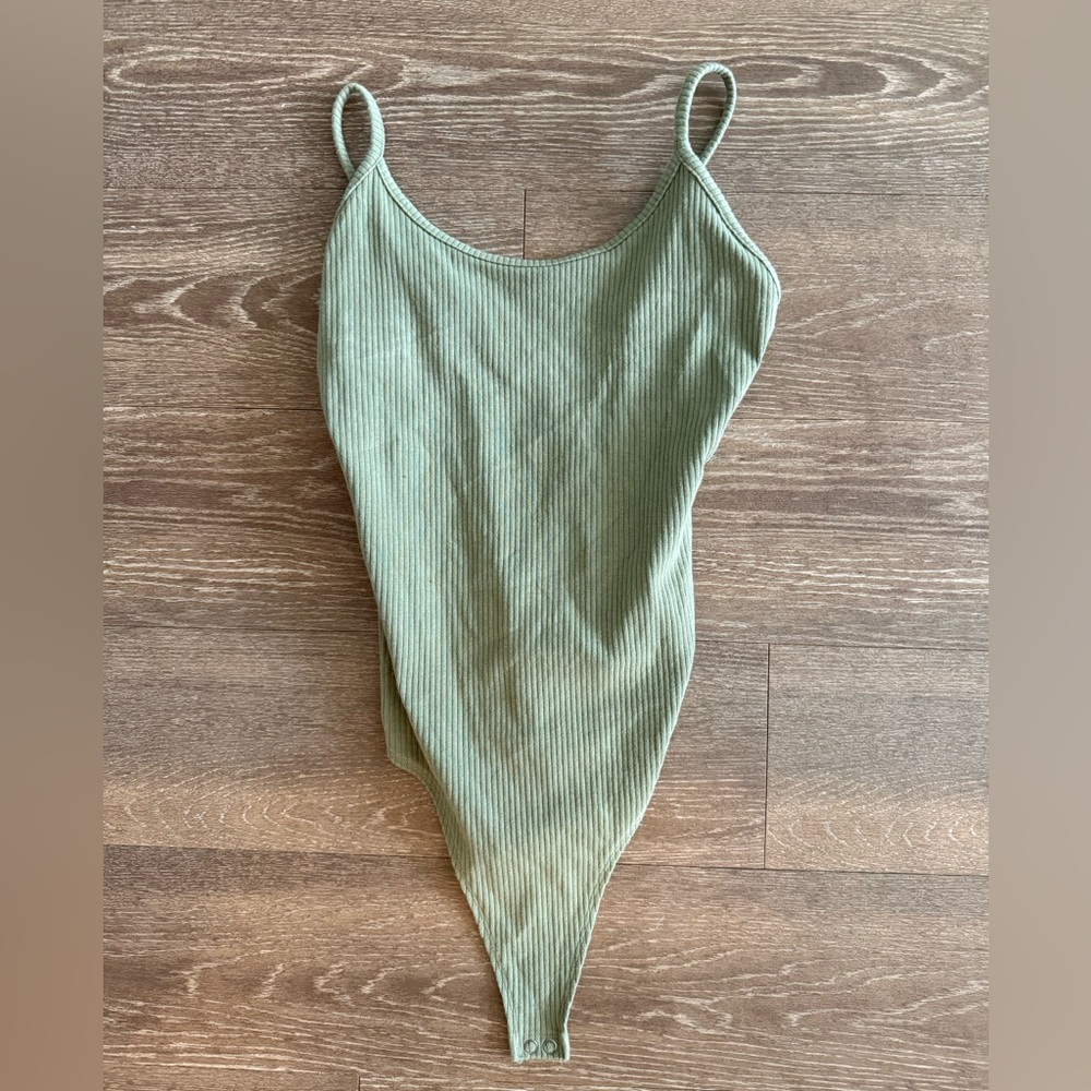 Sage Green Low Back Bodysuit